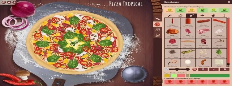 模拟披萨制作类游戏